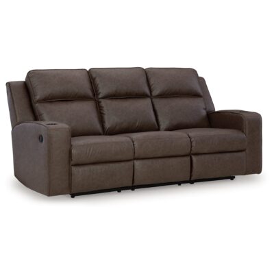 Aden Reclining Sofa w/Drop Down Table