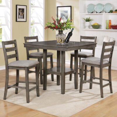 Tahoe 5 Piece Counter Height Table and Chairs Set