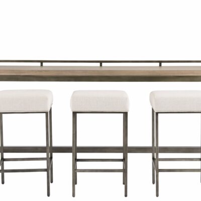 Curated Console Table with 3 Stools