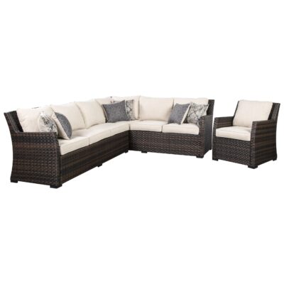 Sandpiper Outdoor 2-Piece Sectional & Lounge Chair Set