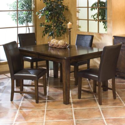 Cabin Creek 5 Piece Dining Set with Parson’s Side Chairs