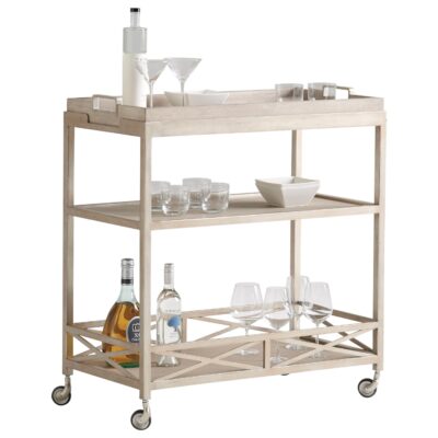 Malibu Anacapa Metal Bar Cart