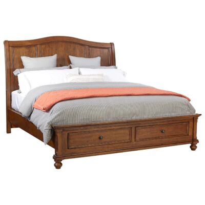 Oxford King Sleigh Storage Bed