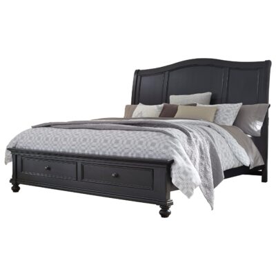 Oxford King Sleigh Storage Bed