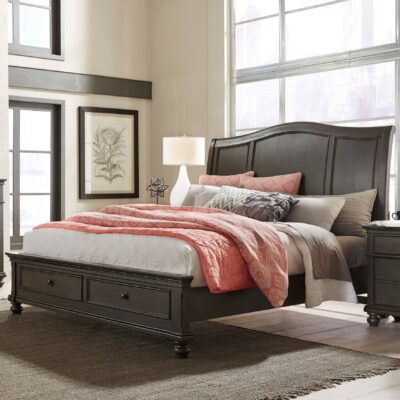 Oxford California King Sleigh Storage Bed